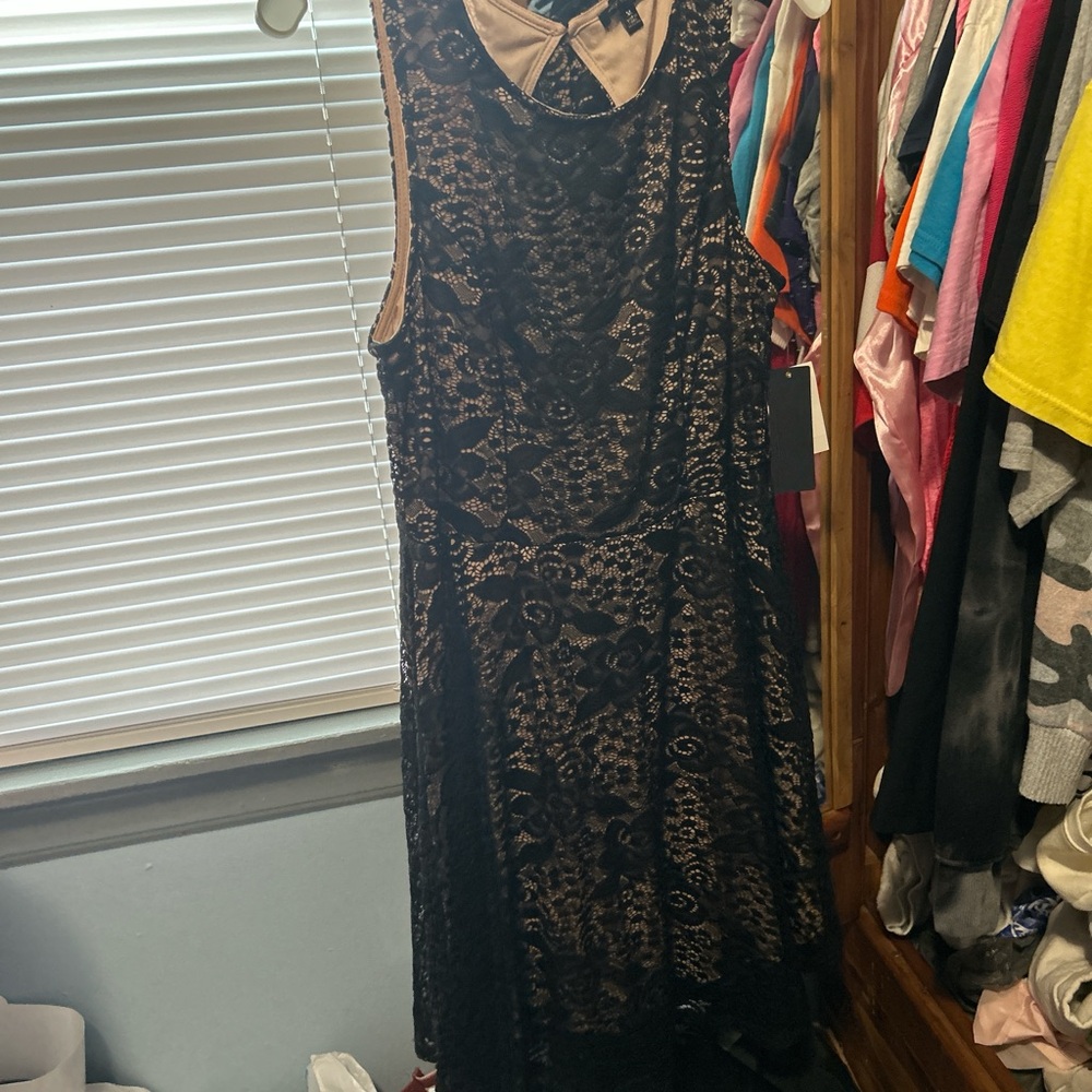Elegant Black Lace Dress